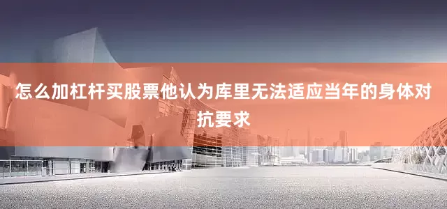 怎么加杠杆买股票他认为库里无法适应当年的身体对抗要求